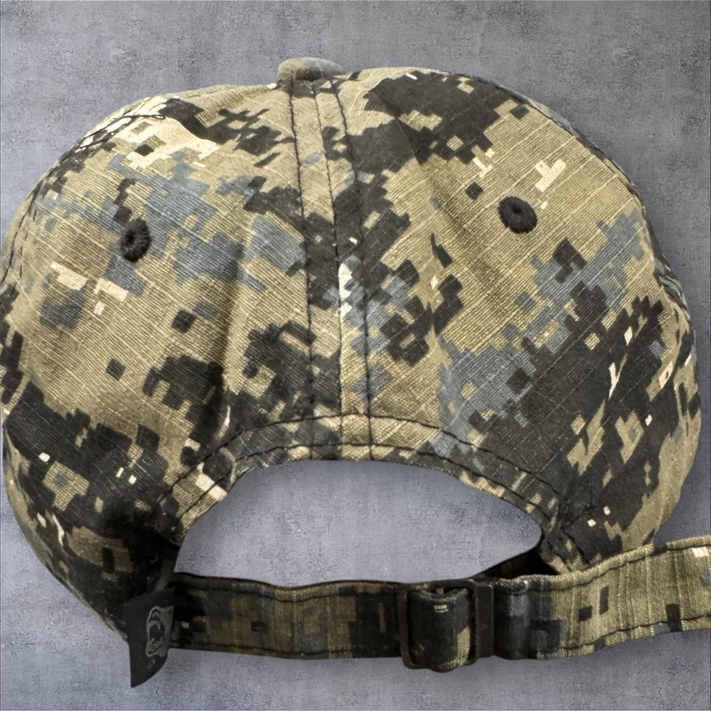 Pit Bull Digital Camo Hat Green American Flag Ripstop Adjustable Patriotic USA - Picture 5 of 9